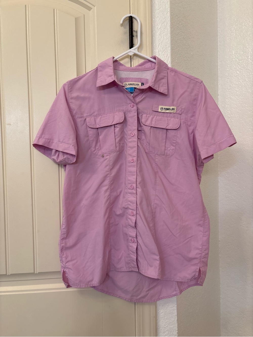Magellan Outdoors Women’s Moisture‑Wicking Fishing Shirt – Lavender, Size Small